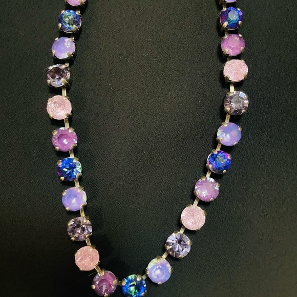 Crystal Infinity Necklace - Purple/Lilac/Pink - Picture 4 of 7